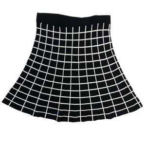 Ann Taylor Factory Women Black Casual Sweater Skirt Small Petite